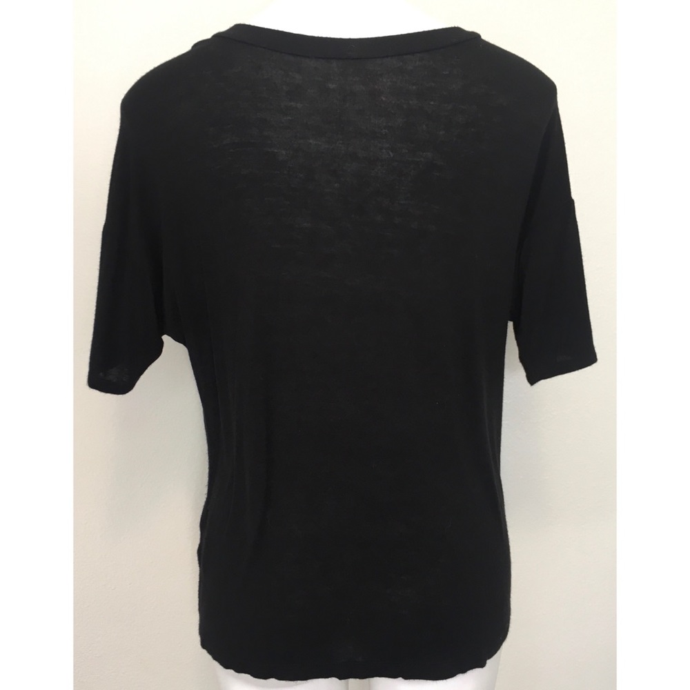 Rue 21 Black Slouch Gold Heart T-shirt - Picture 2 of 8